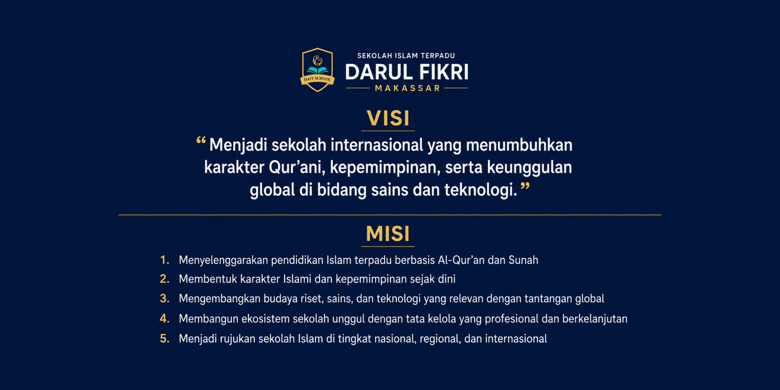 Visi & Misi Sekolah